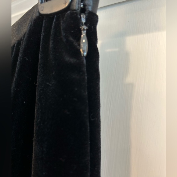 Ann Taylor black velvet side zip pants. Size 10. Fully lined. Great condition. - Picture 4 of 6